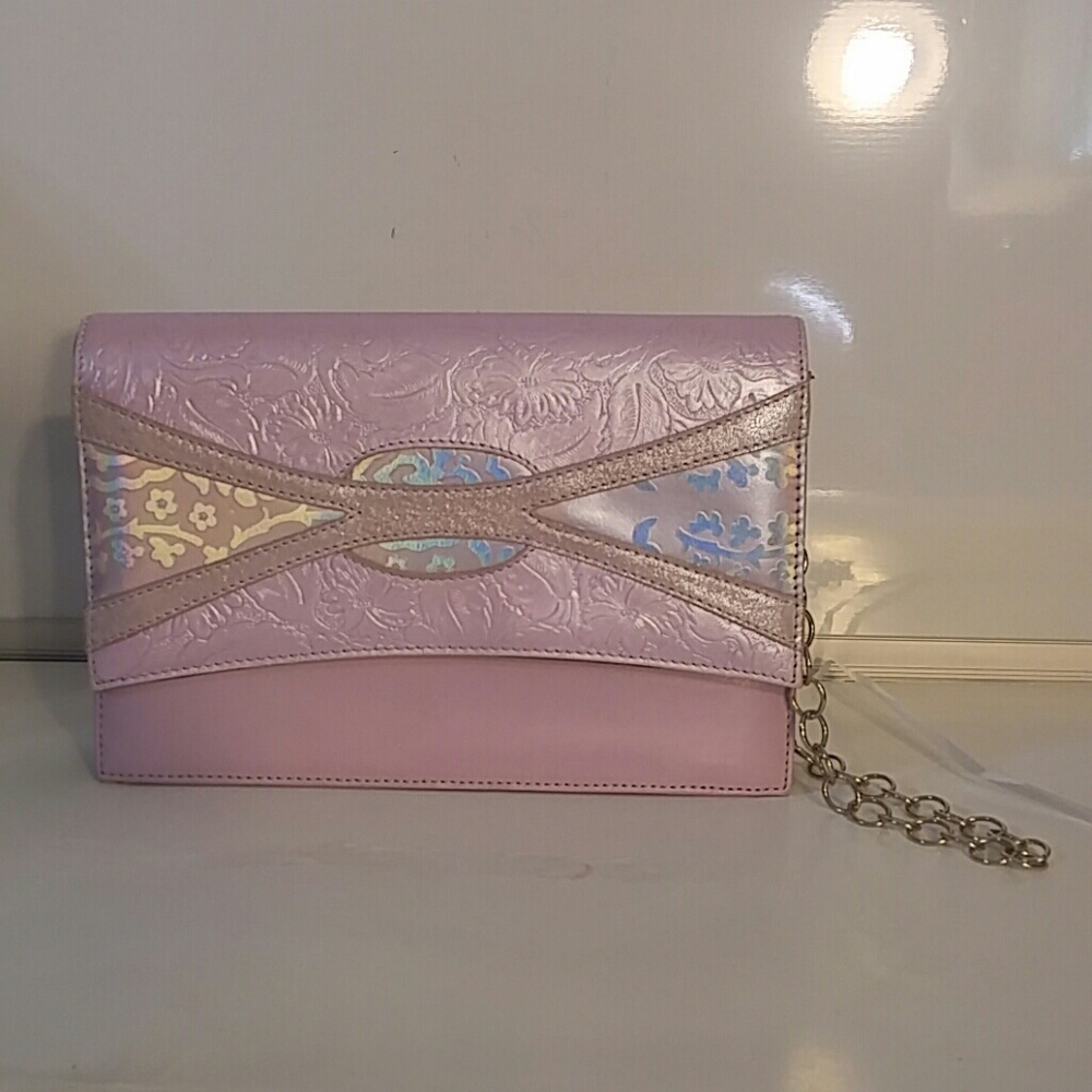 Lilac Jacqueline Ferrar evening clutch
